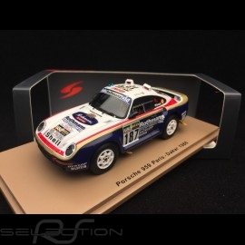 Porsche 959 n° 187 Rothmans Paris - Dakar 1986 1/43 Spark S7816