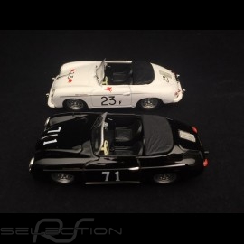 Duo Porsche 356 A Speedster Riverside 1959 n° 71 et Palm spring 1955 n° 23F 1/43 Brumm R117B R117C