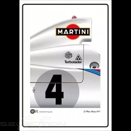 Porsche 936 n° 4 Le Mans 1977 Martini plakat 50 x 70 cm