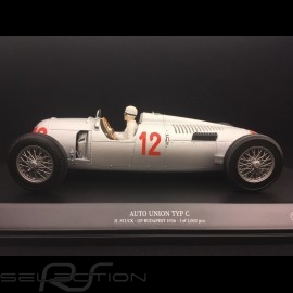 Auto Union Typ C n° 12 GP Budapest 1936 1/18 Minichamps 155361012