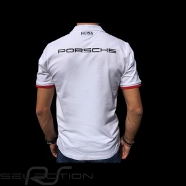 Porsche Motorsport Hugo Boss Polo-shirt weiß Porsche Design WAP430LMS - Herren
