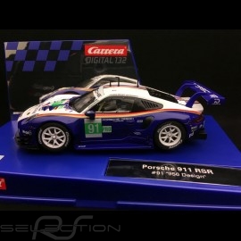 Slot car Porsche 911 RSR 24h Le Mans 2018 n° 91 Rothmans design 1/32 Carrera 20030891