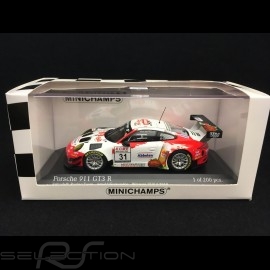 Porsche 911 GT3 R typ 991 n° 31 Frikadelli Racing Team Vainqueur VLN 3 Nürburgring 2018 1/43 Minichamps 413186791