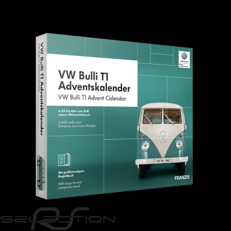 Volkswagen Advent calendar VW Bulli T1 white / turquoise 1963 1/43  4019631670861 - Elfershop