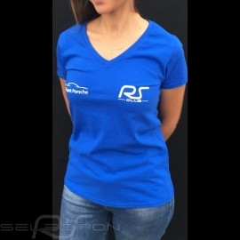 Lady's v-neck royal blue t-shirt RS Club