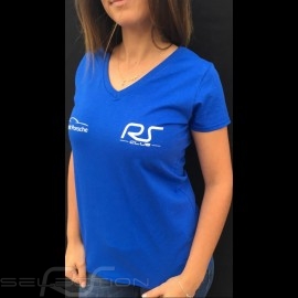 Lady's v-neck royal blue t-shirt RS Club