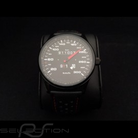 Porsche 911 300 km/h speedometer Watch black case / black dial / white numbers