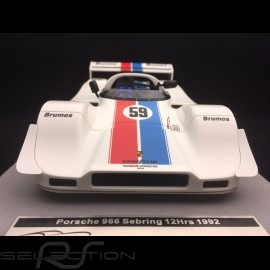 Porsche 966 12h Sebring 1992 n° 59 Brumos 1/18 Tecnomodel TM18-134C