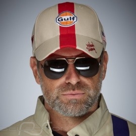 Cap Gulf Steve McQueen Le Mans beige