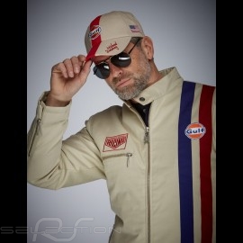 Cap Gulf Steve McQueen Le Mans beige