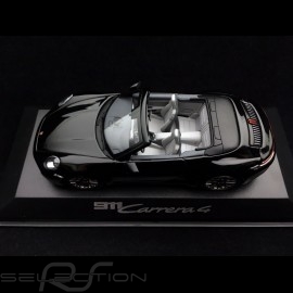 Porsche 911 type 992 Carrera 4 Cabriolet 2019 black 1/43 Minichamps WAP0201770K