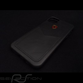 Porsche Hülle für iPhone 11 schwarzes Leder WAP0300090LLTH