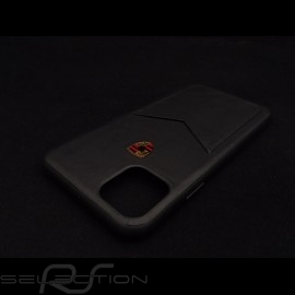Porsche Hülle für iPhone 11 schwarzes Leder WAP0300090LLTH