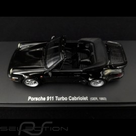 Porsche 911 typ 964 Turbo Cabriolet 1993 Schwarz 1/43 Autocult 60031