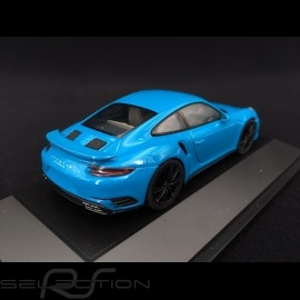 Porsche 911 type 991 phase II Turbo S 2016 Miami blau 1/43 Herpa 071475