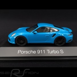 Porsche 911 type 991 phase II Turbo S 2016 Miami blau 1/43 Herpa 071475