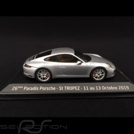 Porsche 911 Carrera S type 991 phase II 2015 silver grey 1/43 Herpa WAP0201280G