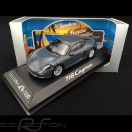 Porsche 718 Cayman 2016 metallic graphit blau 1/43 Minichamps WAP0204010G