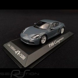 Porsche 718 Cayman 2016 metallic graphit blau 1/43 Minichamps WAP0204010G