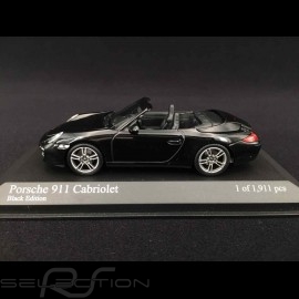 Porsche 911 type 997 Carrera Cabriolet Mk 2 2011 Black Edition black 1/43 Minichamps 400066434