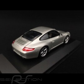 Porsche 911 Carrera type 997 Mk 1 2005 grey 1/43 Minichamps WAP02011415