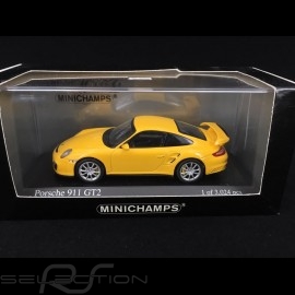 Porsche 911 type 997 GT2 mk 1 2008 speedgelb 1/43 Mnichamps 400066300