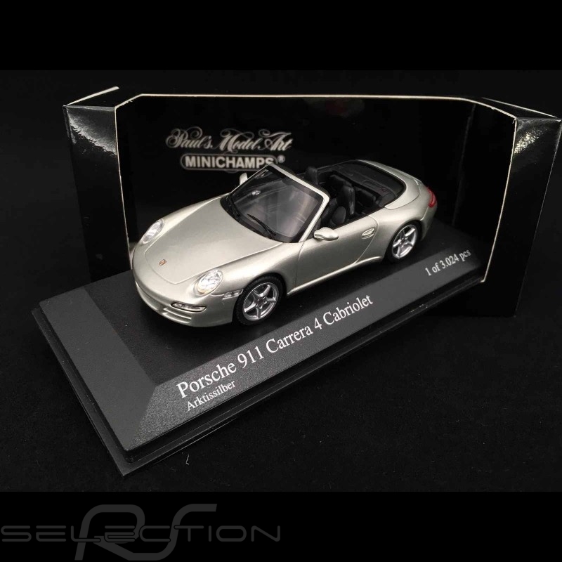 Porsche 911 997 Carrera 4S Cabriolet 2005 Rouge Indien - Minichamps 1/43 - Miniature Collection