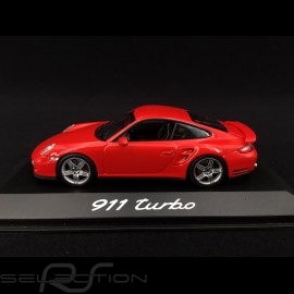 Porsche 997 Turbo 3.6 mk 1 2007 Guards red 1/43 Minichamps WAP02013116