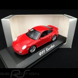 Porsche 997 Turbo 3.6 mk 1 2007 Guards red 1/43 Minichamps WAP02013116