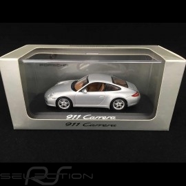 Porsche 911 type 997 Carrera Mk II 2009 silver grey 1/43 Minichamps WAP02001218