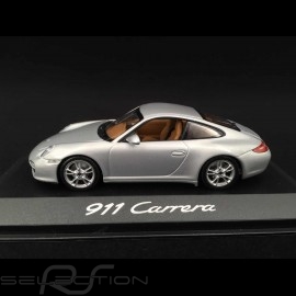 Porsche 911 type 997 Carrera Mk II 2009 silbergrau 1/43 Minichamps WAP02001218