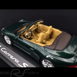 Porsche 911 type 997 Carrera S cabriolet mk 2 2009 green metallic 1/43 Minichamps WAP02011815