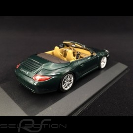 Porsche 911 type 997 Carrera S cabriolet mk 2 2009 green metallic 1/43 Minichamps WAP02011815