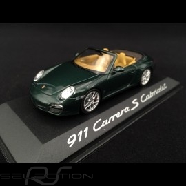 Porsche 911 type 997 Carrera S cabriolet mk 2 2009 green metallic 1/43 Minichamps WAP02011815