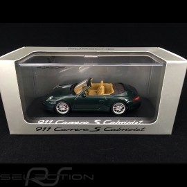 Porsche 911 type 997 Carrera S cabriolet mk 2 2009 green metallic 1/43 Minichamps WAP02011815