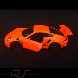 Porsche 911 GT3 RS type 991 MK1 2015 Spielzeug Reibung Welly Neonorange
