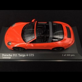 Porsche 911 typ 991 Targa 4 GTS phase II 2016 lavaorange 1/43 Minichamps 410067341