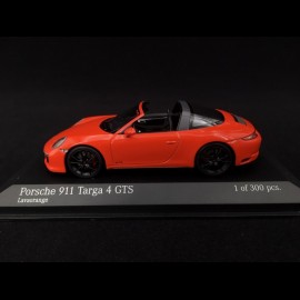 Porsche 911 typ 991 Targa 4 GTS phase II 2016 lavaorange 1/43 Minichamps 410067341