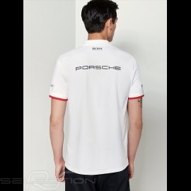 Porsche Motorsport Hugo Boss Polo shirt white Porsche Design WAP430LMS - men