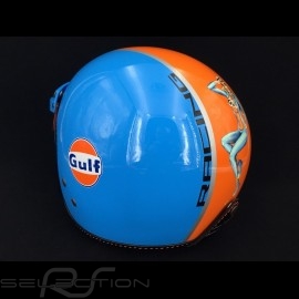 Gulf Pin up Helmet cobalt blue / orange