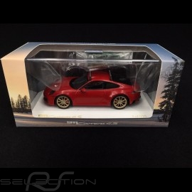 Porsche 911 type 992 Carrera 4S 2019 carmin red with Christmas tree 1/43 Spark WAXL2000002