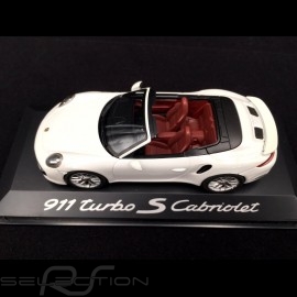 Porsche 991 Turbo S Cabriolet 2016 weiß 1/43 Herpa WAP0201340G