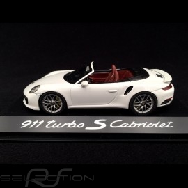 Porsche 991 Turbo S Cabriolet 2016 weiß 1/43 Herpa WAP0201340G