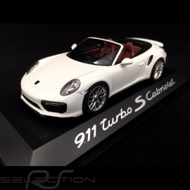 Porsche 991 Turbo S Cabriolet 2016 weiß 1/43 Herpa WAP0201340G