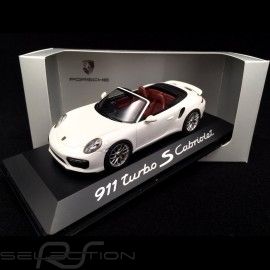 Porsche 991 Turbo S Cabriolet 2016 weiß 1/43 Herpa WAP0201340G