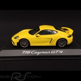Porsche 718 Cayman GT4 type 982 2019 speed yellow 1/43 Minichamps WAP0204160K