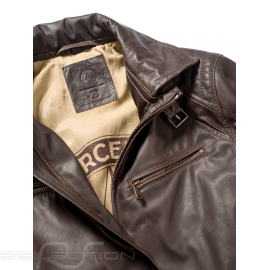Mercedes leather jacket Heinz Bauer Brown Mercedes-Benz B66041631 - men