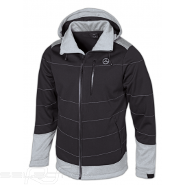 Mercedes Softshell jacket Selenite Grey / Black Mercedes-Benz B66958696 - men