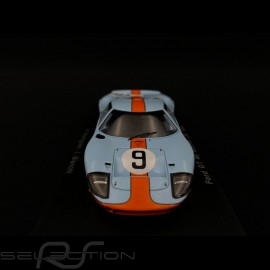 Ford GT40 Mk I n° 9 Gulf Sieger Le Mans 1968 1/43 Spark 43LM68