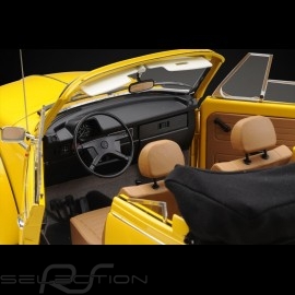 Kit VW Volkswagen Beetle 1303 cabriolet 1976 made of metal sunny yellow 1/8